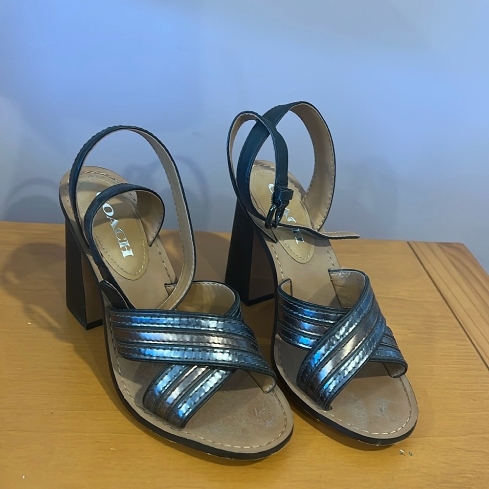 Coach high heels sandals, size 8 1/2